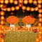 10 Ft 20 LED Marigold Garland with 30 Artificial Marigold Flowers and 12 Butterflies